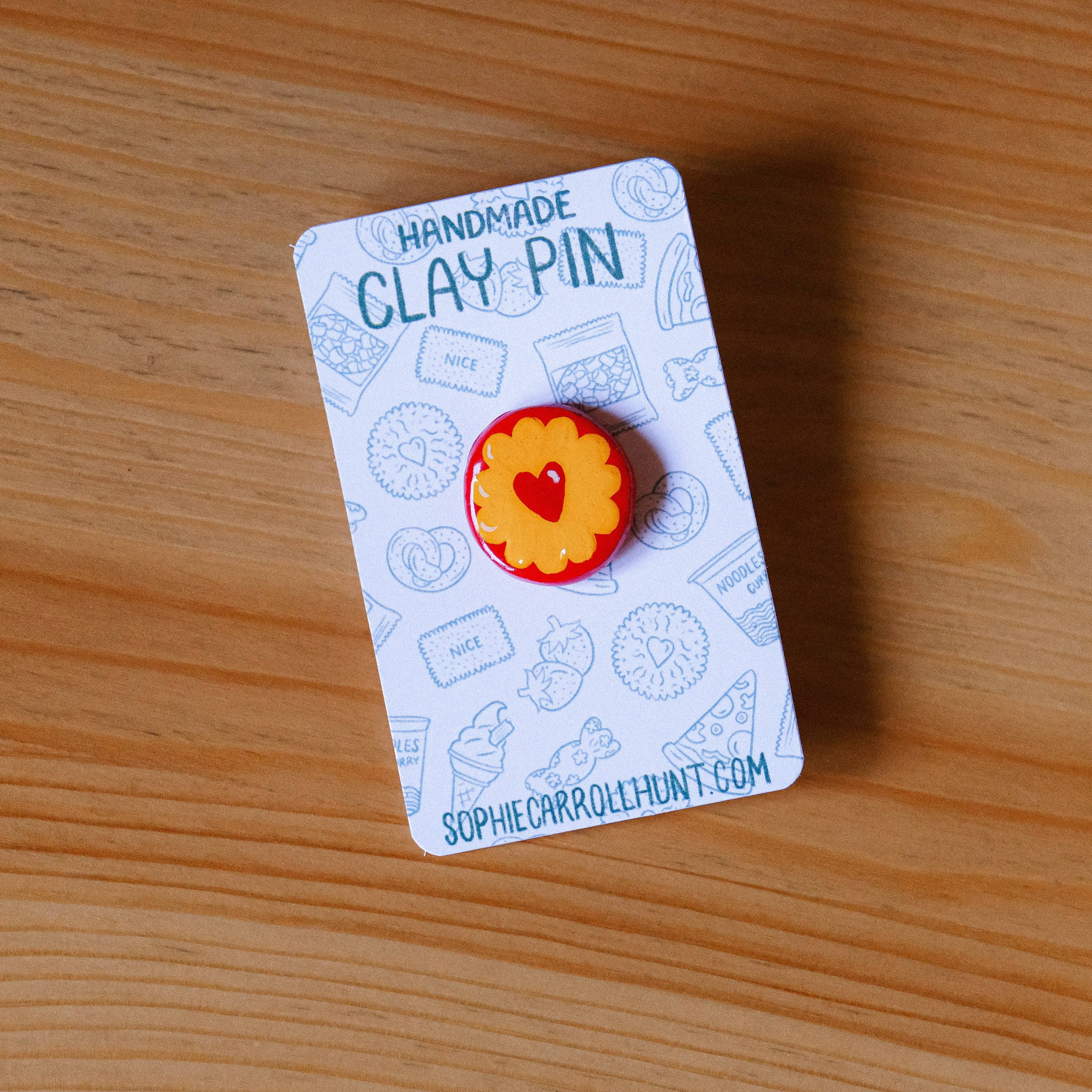 Sophie Carroll-Hunt - Wholesale Lapel Pin/Button - Handmade Clay Snack Pins4