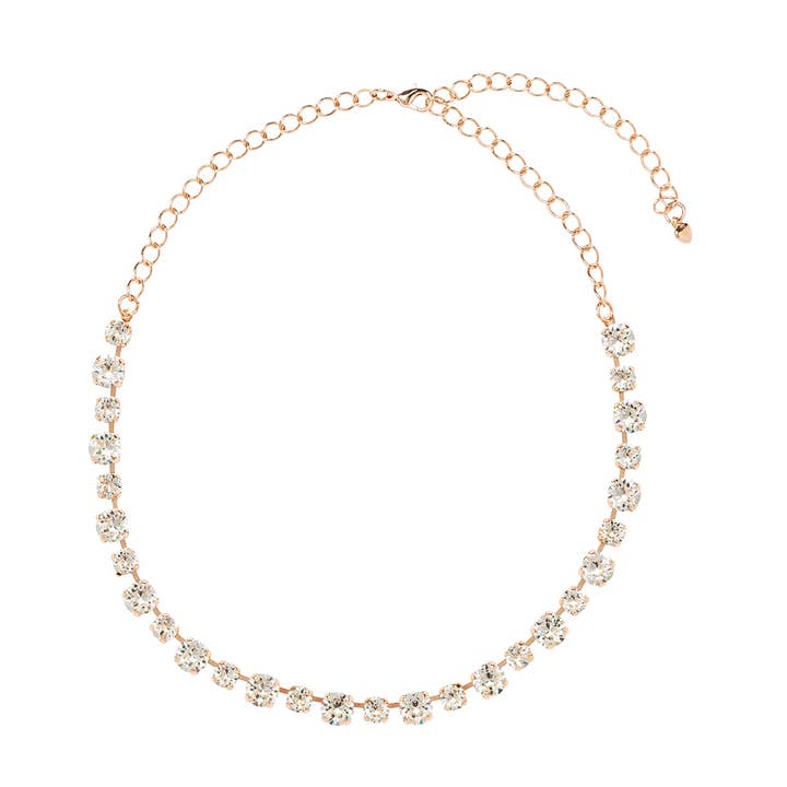 Collar de tenis Statement - transparente para venta al por mayor de Elayor Jewellery