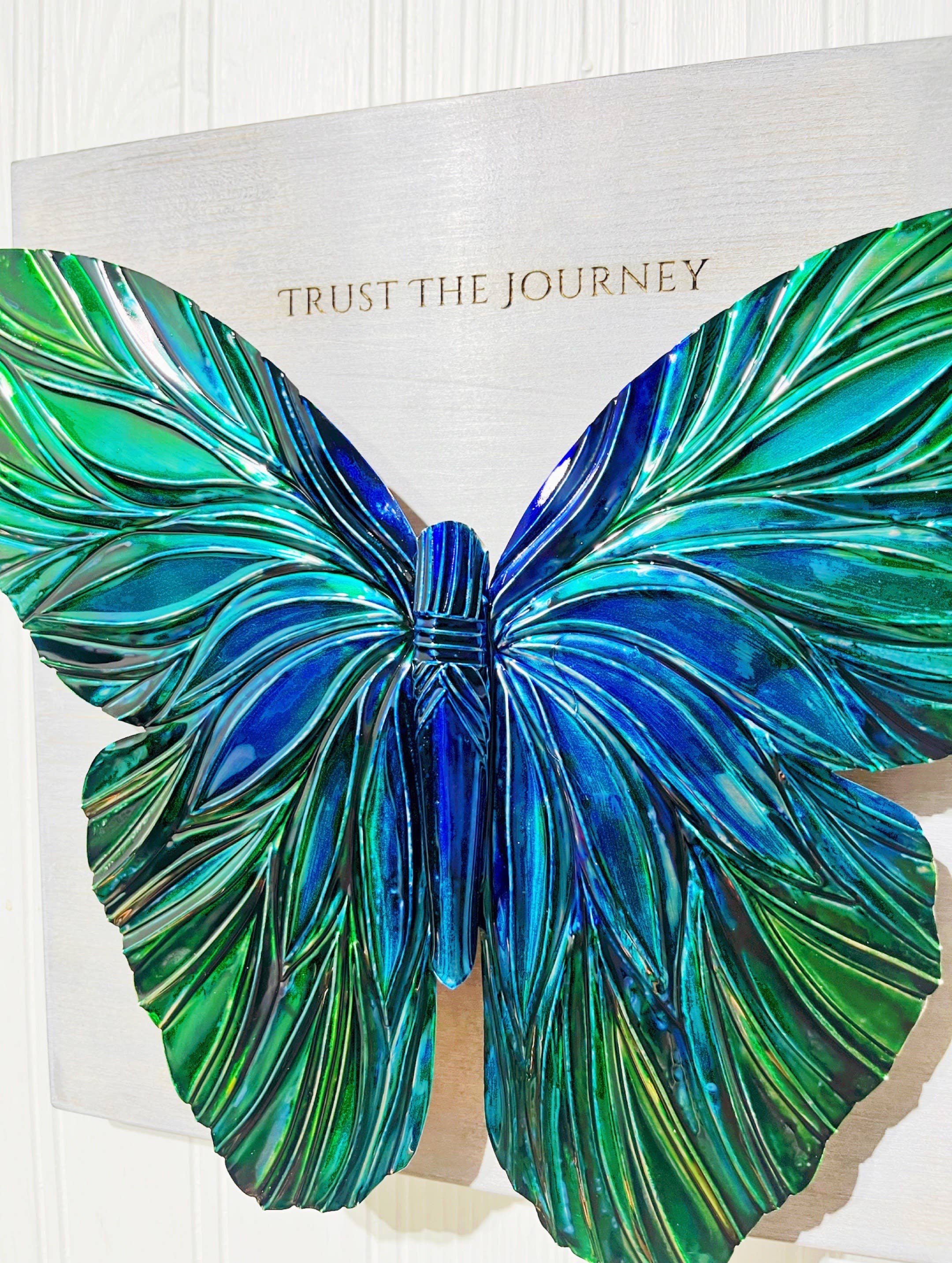 Timber Lane Studio - Wholesale Wall Accent - Mounted Copper Butterfly11