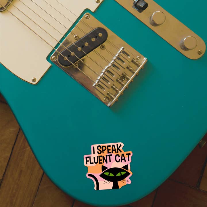 Card To Believe - Wholesale Sticker - I Speak Fluent Cat Die Cut Sticker2