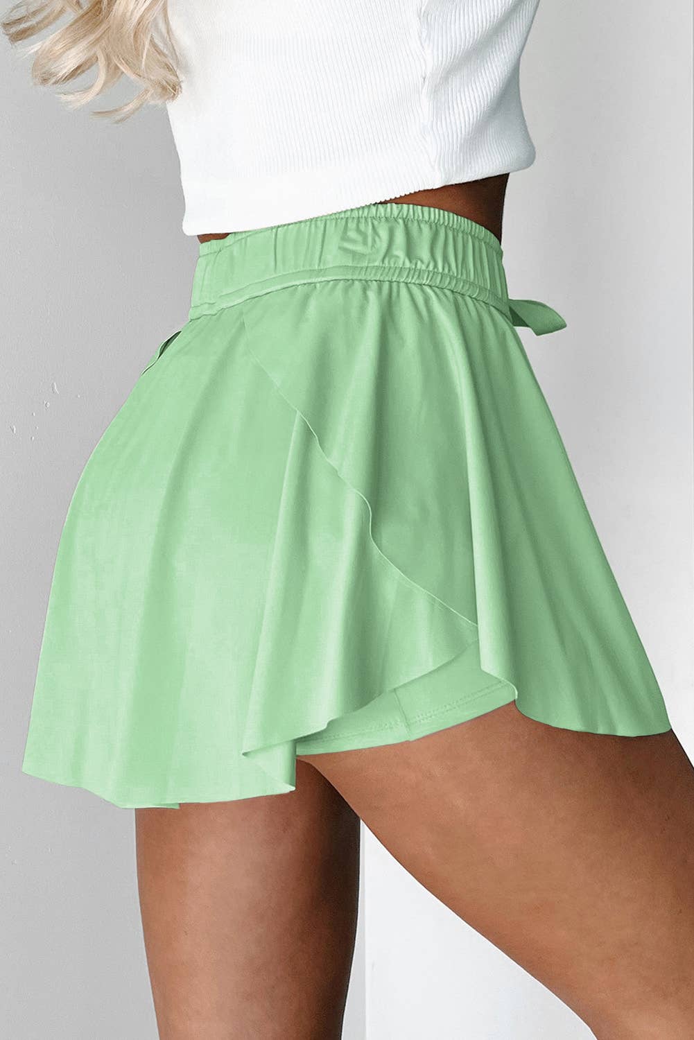 FULL TIME PURCHASE - Wholesale Skort - Women's - Drawstring High Waist Lined Tennis Skorts19