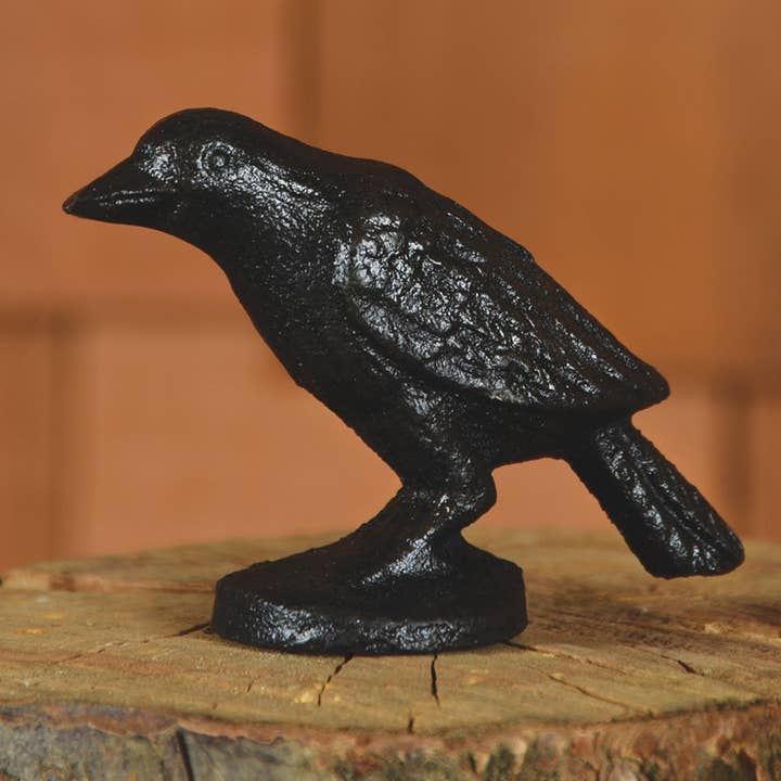 HomArt - Wholesale Decorative Figurine - Black Crow - Cast Iron - Black