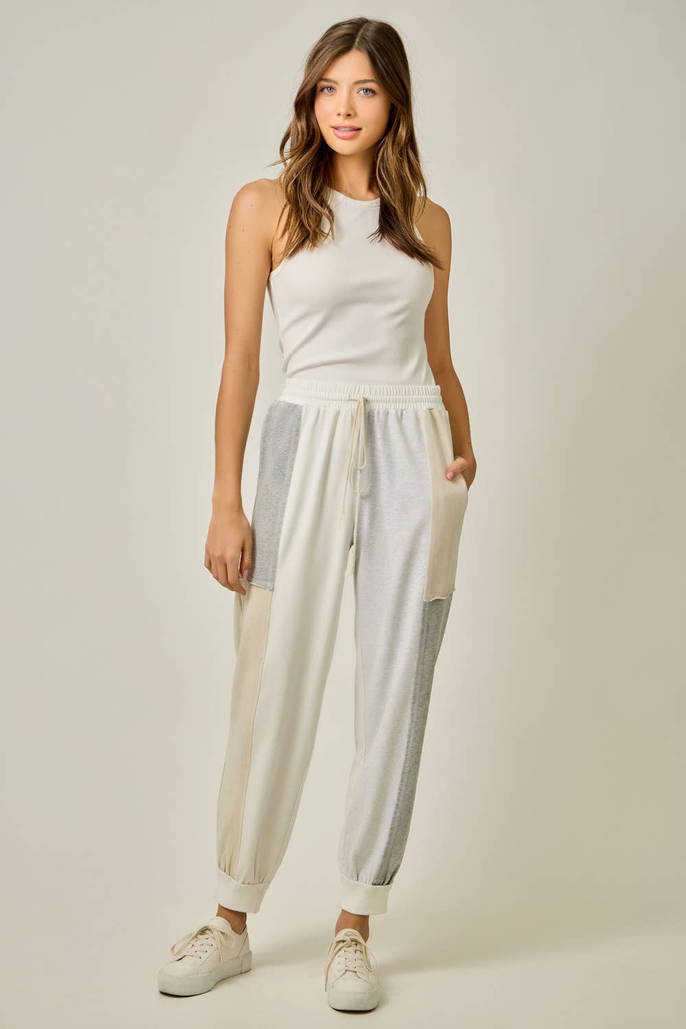 Mystree - Wholesale Pants - Women's - 61539 Color Blocked Track Pants7