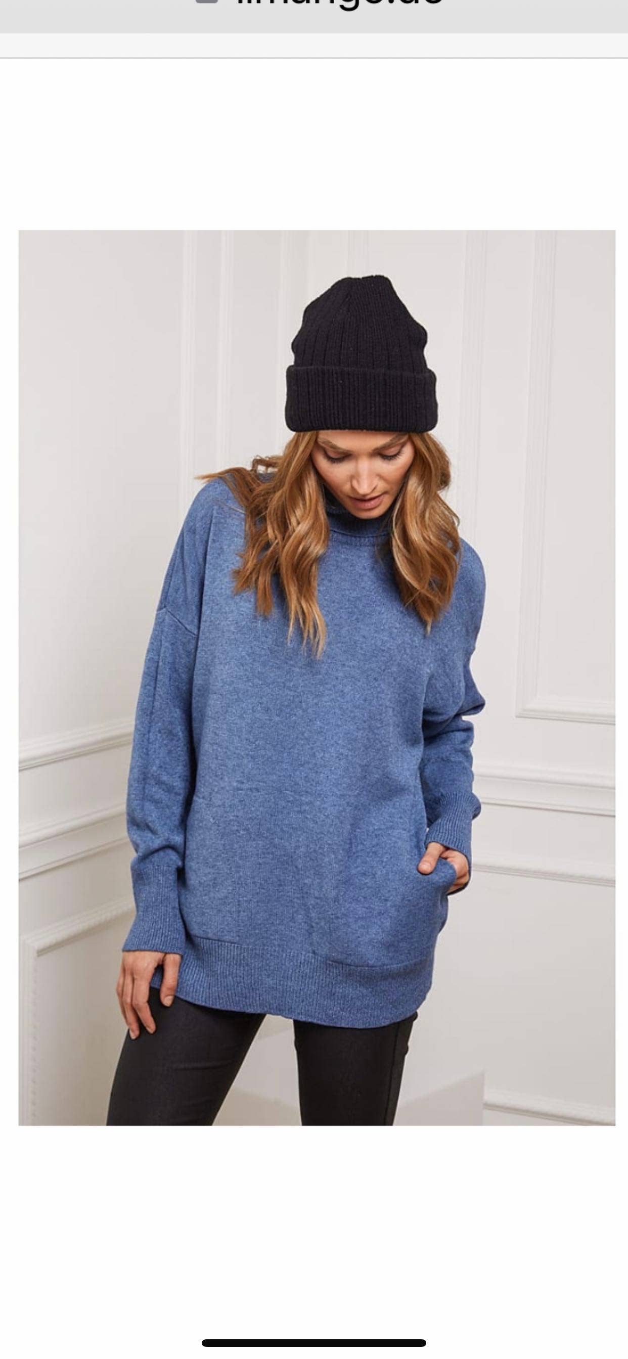 LÉA & LUC – wholesale Knitted jumper – Women′s – Turtleneck sweater with pockets REF. 003041