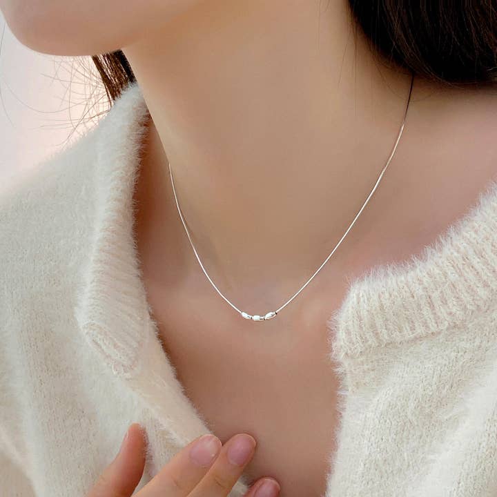 happyzzzsu - Vente Collier de perles - Collier en perles de rocaille en argent sterling4