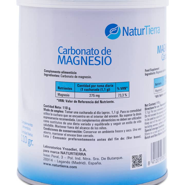 Pridahofarma - Wholesale Oral Supplement/Vitamin - NATURTIERRA Magnesium Carbonate 110 g2