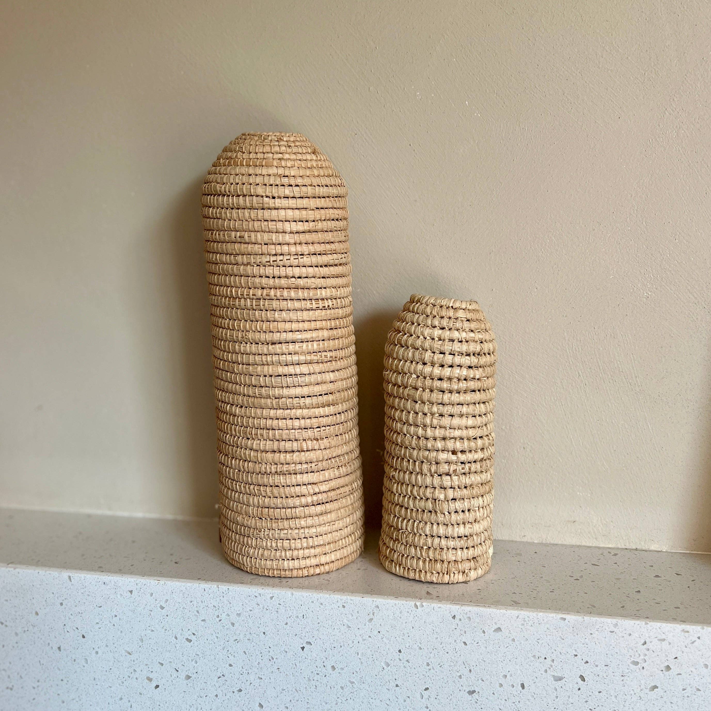 Bohome Living - Wholesale Bottle Rack/Holder - Raffia bottle cover1
