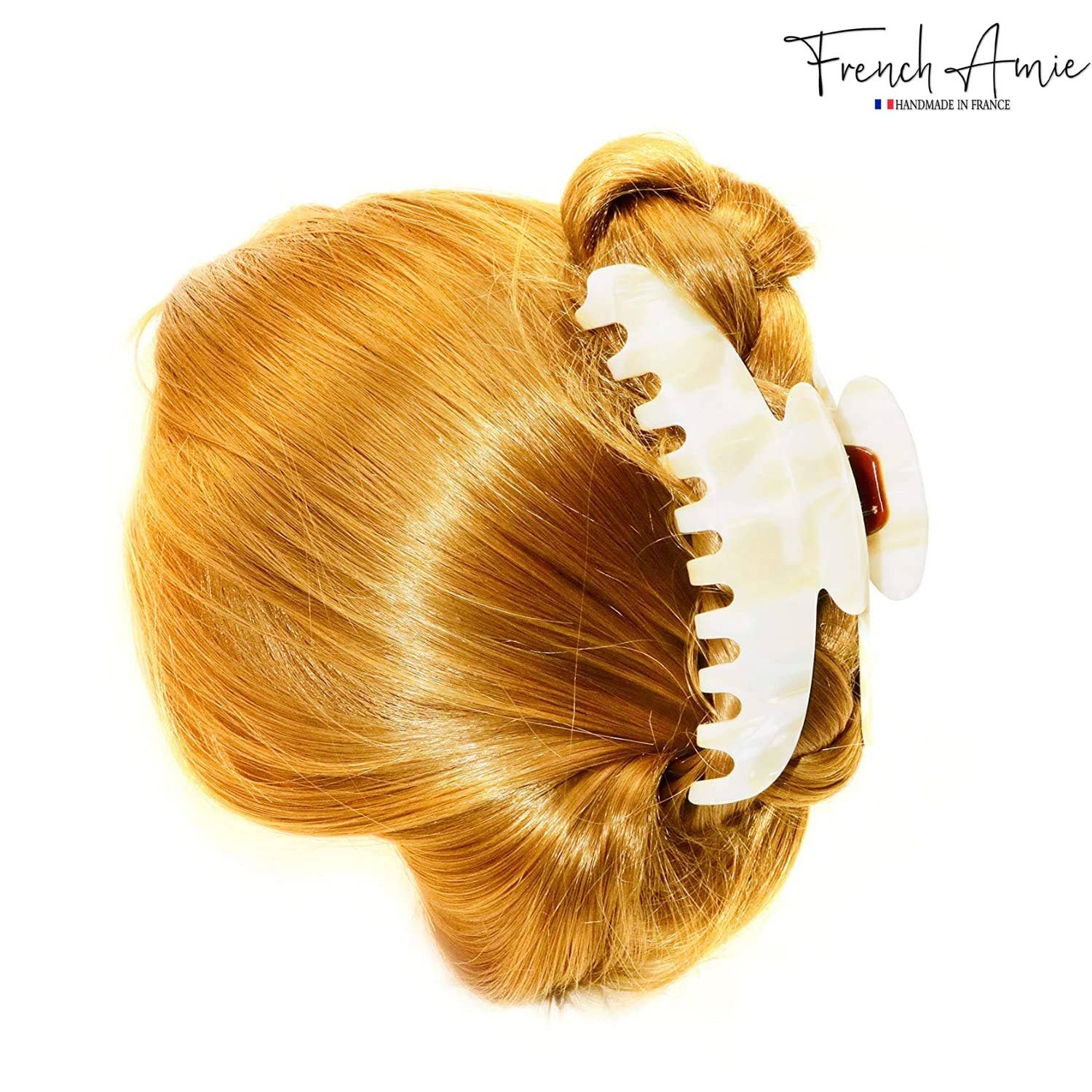 Parcelona - Wholesale Hair Clip - Women's - French Amie Contour Large 4 ¾” Celluloid Handmade Jaw Hair Claw Clip for Women20