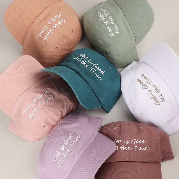 Fashion City - Wholesale Baseball Cap - Women's - God is Good All The Time Embroidery Baseball Cap9