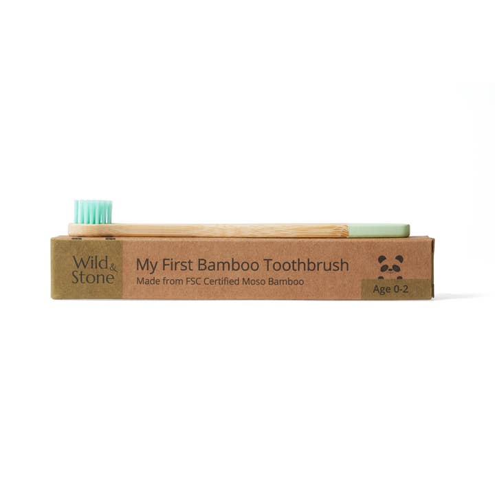 Wild and Stone - Wholesale Toothbrush - Kids & Baby - Baby Bamboo Toothbrush (FSC 100%) - Single - Four Colours1