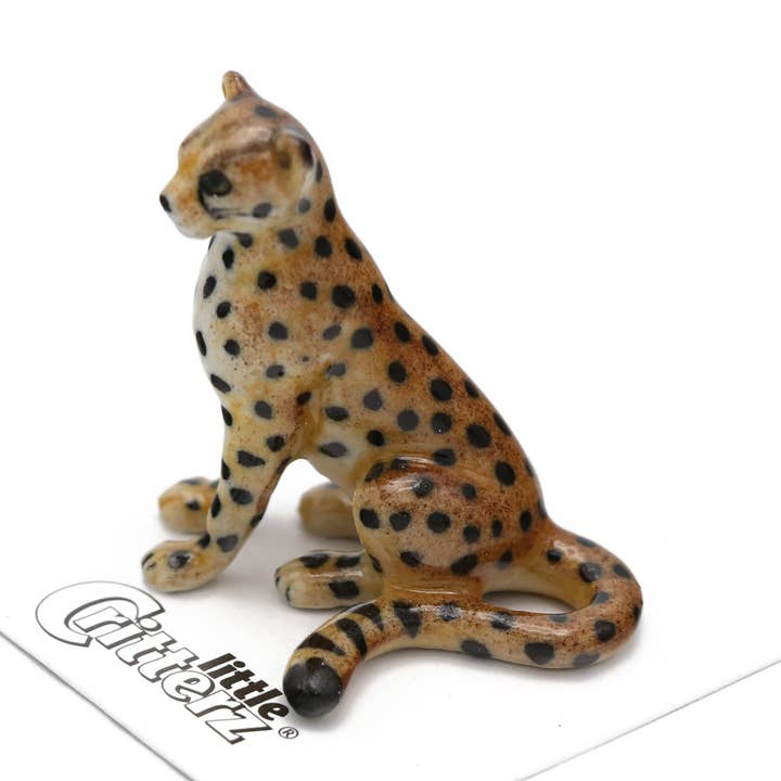 Jelanii Guépard Porcelaine Miniature pour la vente par Little Critterz