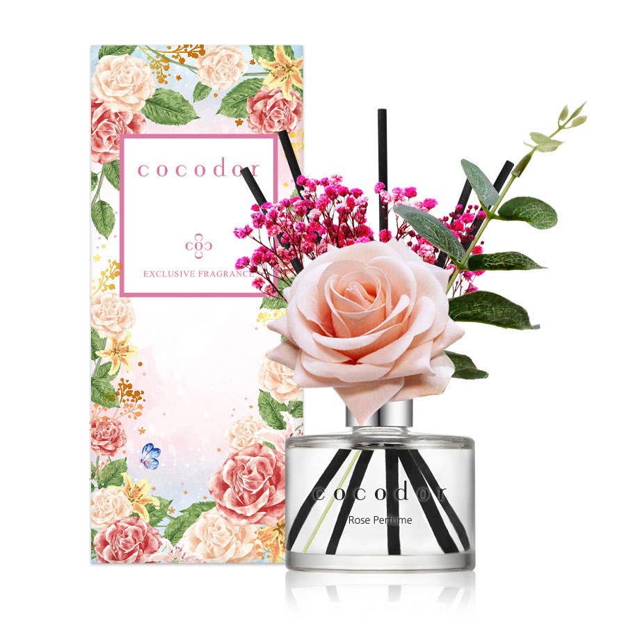 Cocodor Italy srl - Wholesale Reed Diffuser - Cocodor Rose Diffuser 200ml (6.7oz) Rose Perfume Fragrance1