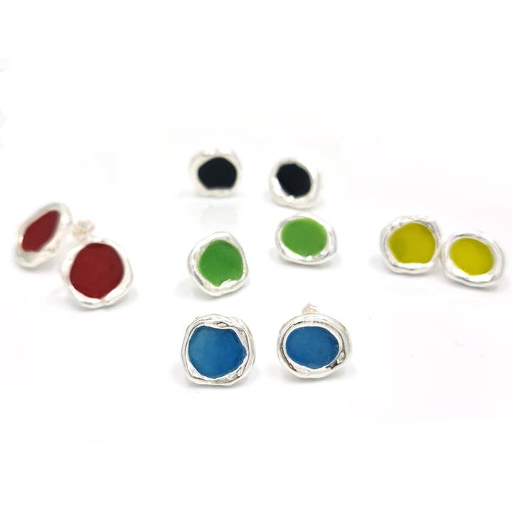 Drop of Colours Studs for wholesale by Francisca Rendic Jewellery Designer