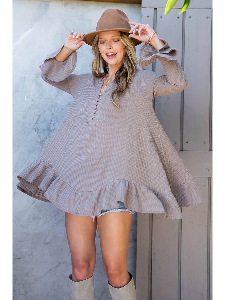 Sweet Lovely by Jen - Wholesale Tunic - Women's - SW275 - Waffle Knit Flare Top41