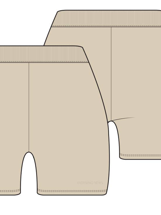 WOMAN KNIT BICYCLE SHORT for wholesale by Morning News