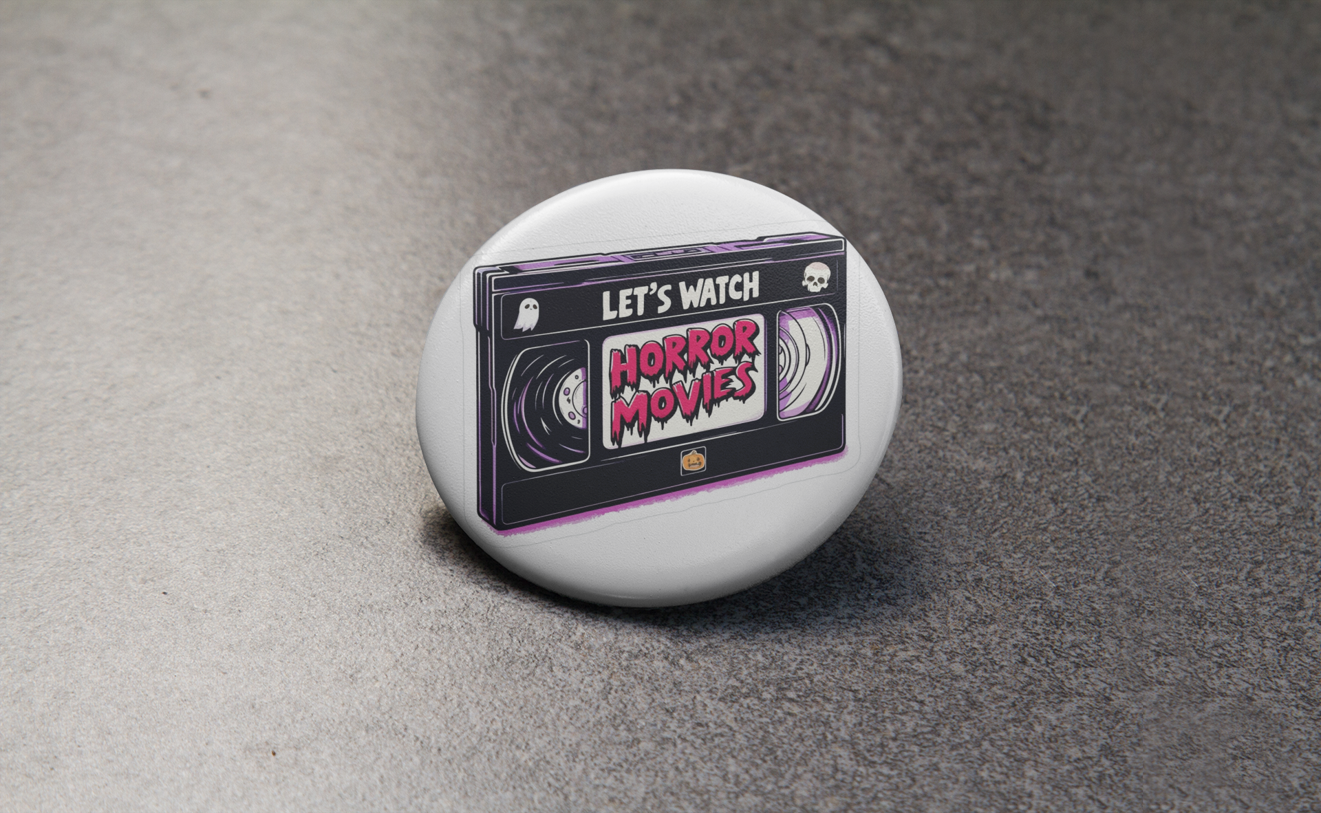 CultPOP – Großhandel Anstecker/Button – VHS Horrorfilme ansehen Button-Pin0