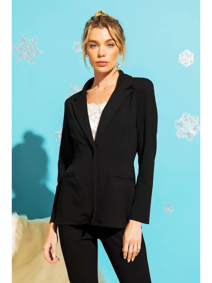 Sweet Generis – Engroshandel Habitter – til kvinder – PLUS JERSEY BLAZER OG BUKSER PASSER SÆT15