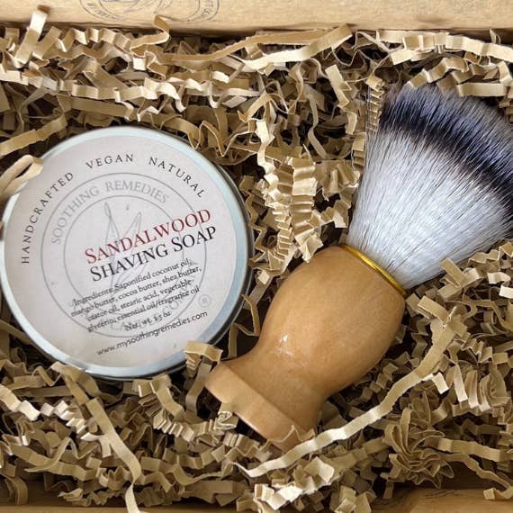 Coffret cadeau rasage pour la vente par Soothing Remedies Soap and Candle Company