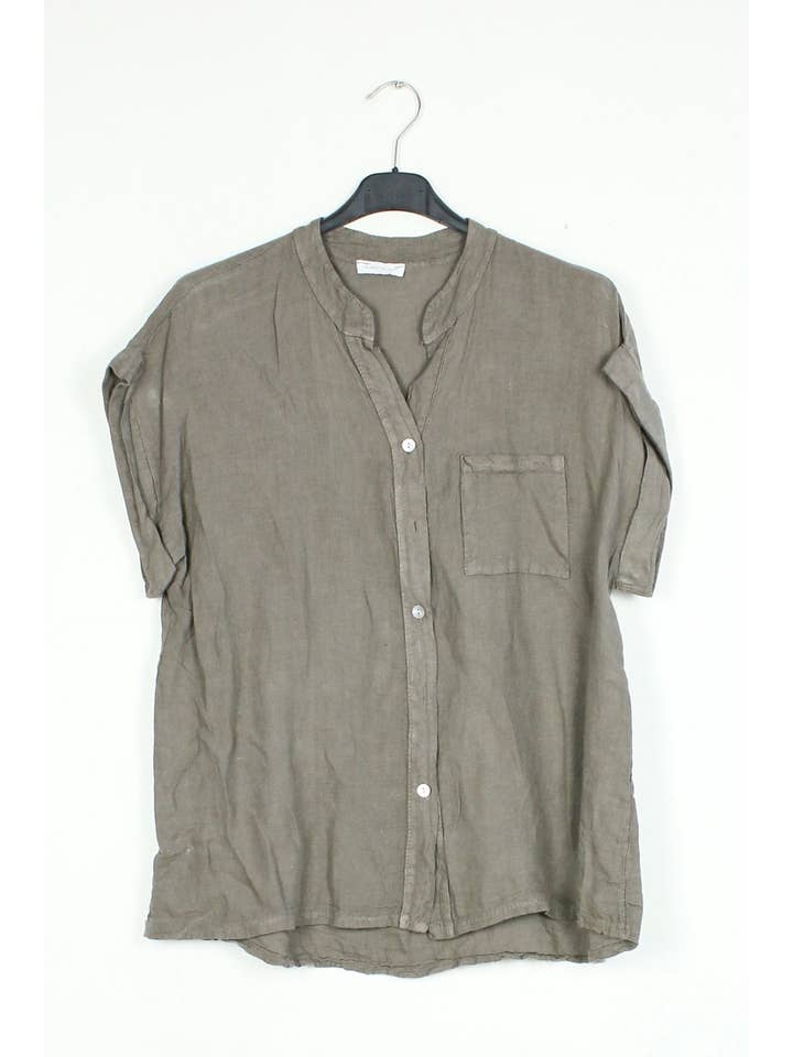 LÉA & LUC - Vente Chemise à col boutonné – femme - Chemise en 100% Lin REF.2065015