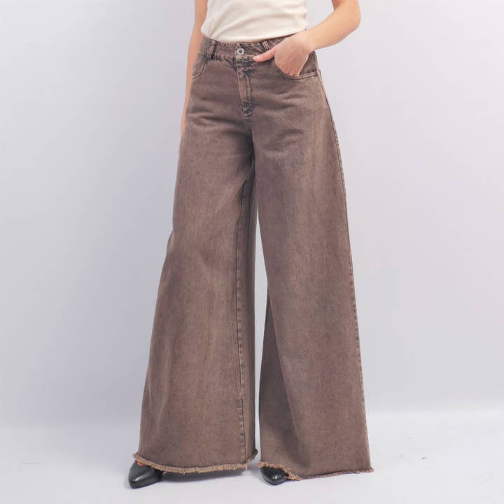 Wide-leg jeans BCG0280-4 for wholesale by Cecile Wang