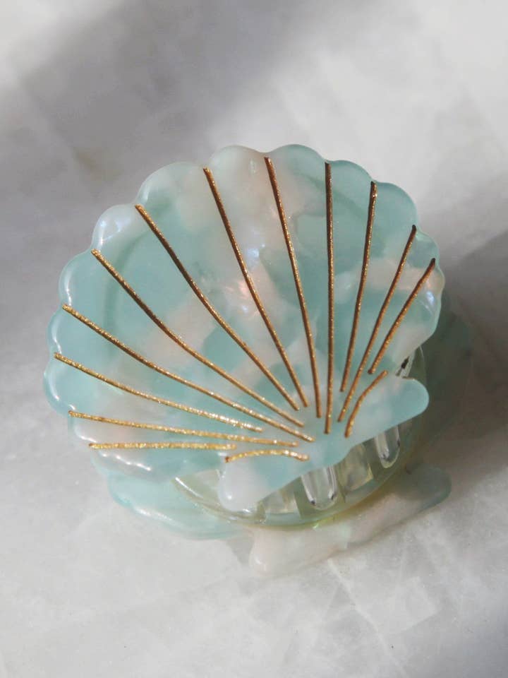 Mâchoire à cheveux mini coquillage pastel pour la vente par Euphoria Hair & Accessories