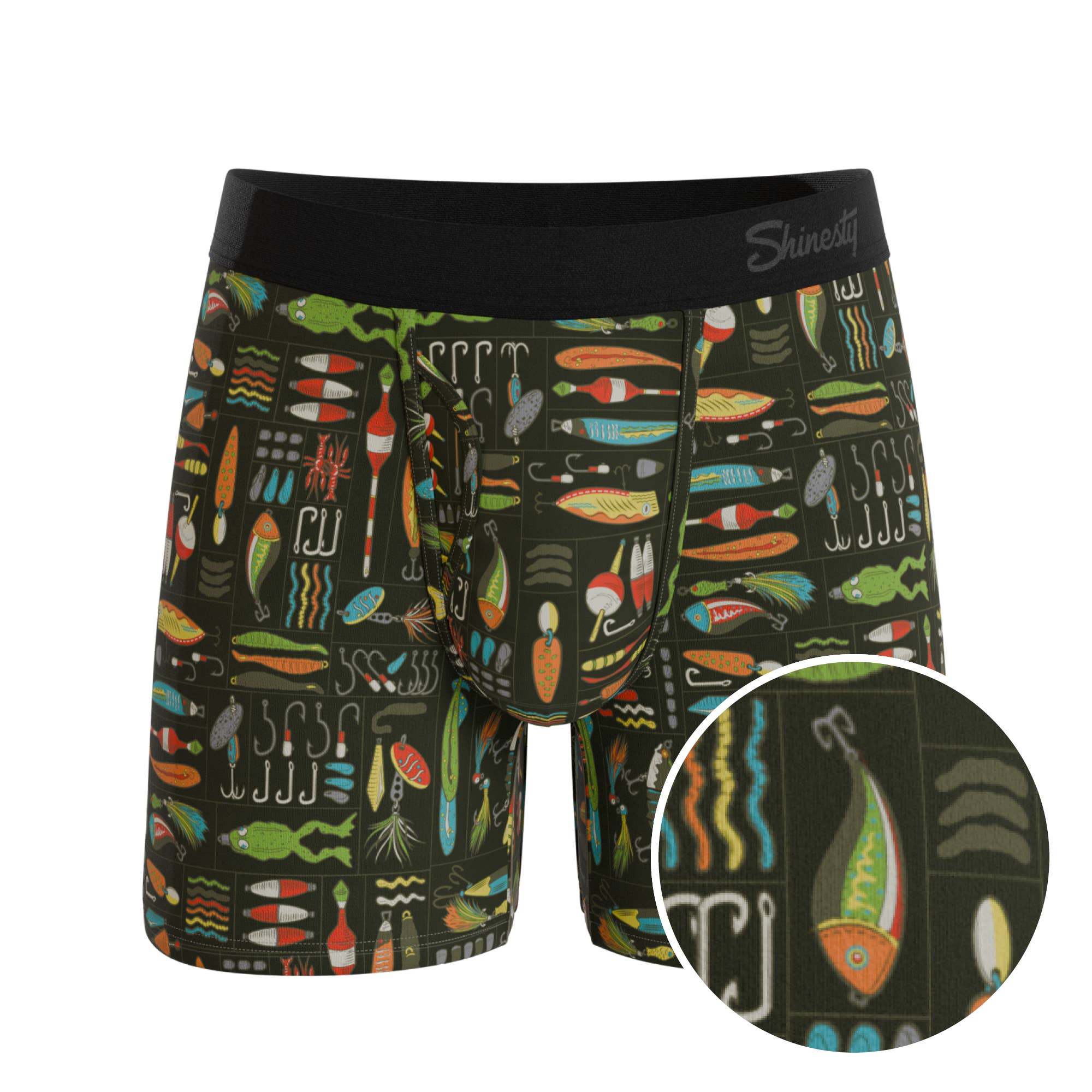 Shinesty, Inc - Wholesale Underwear - Men's - The Reel Nice | Bait Box Ball Hammock® Pouch Underwear With Fly