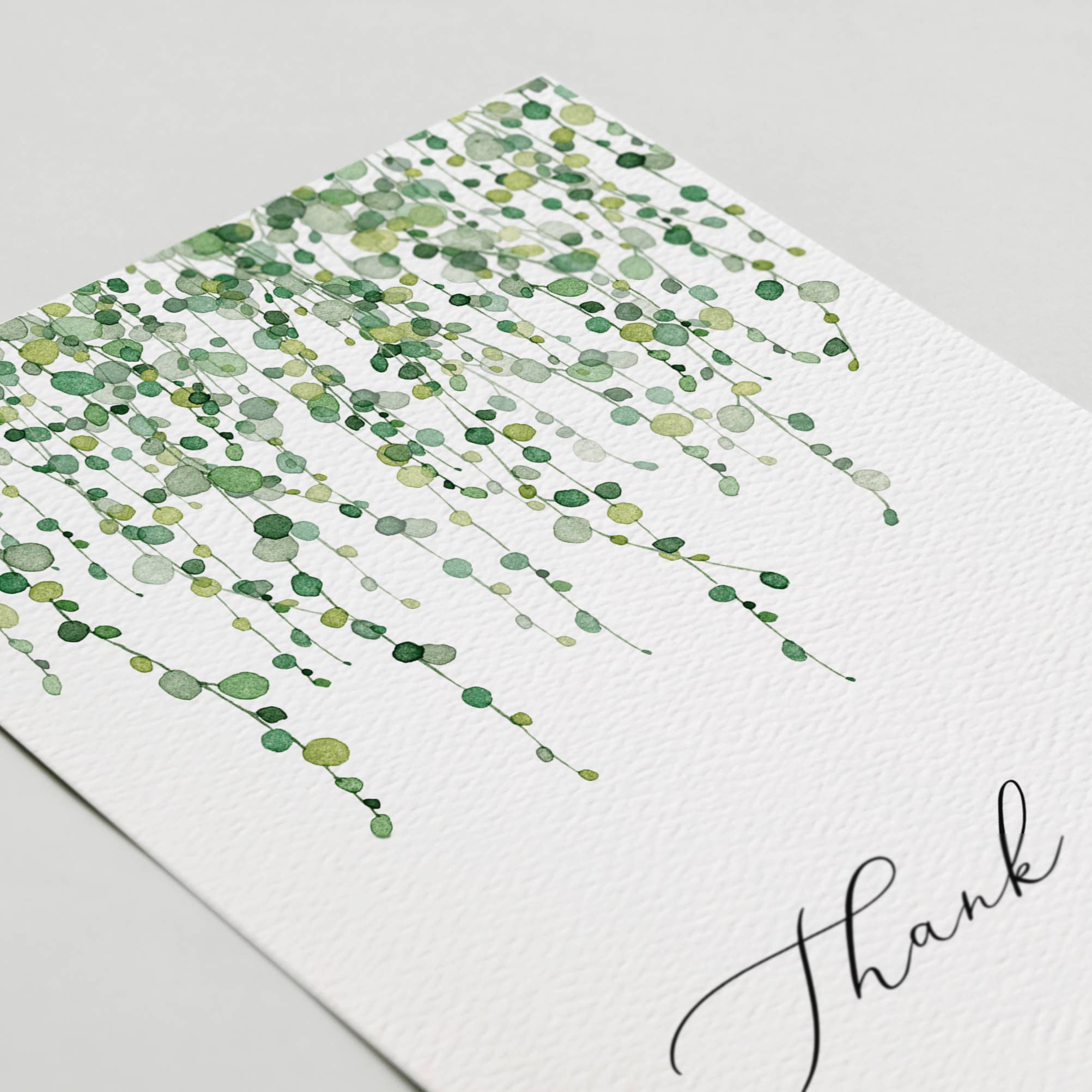Blue Thistle - Wholesale Thank You Card - Thank You Greenery Greeting Card, Plant thanks, botanical1