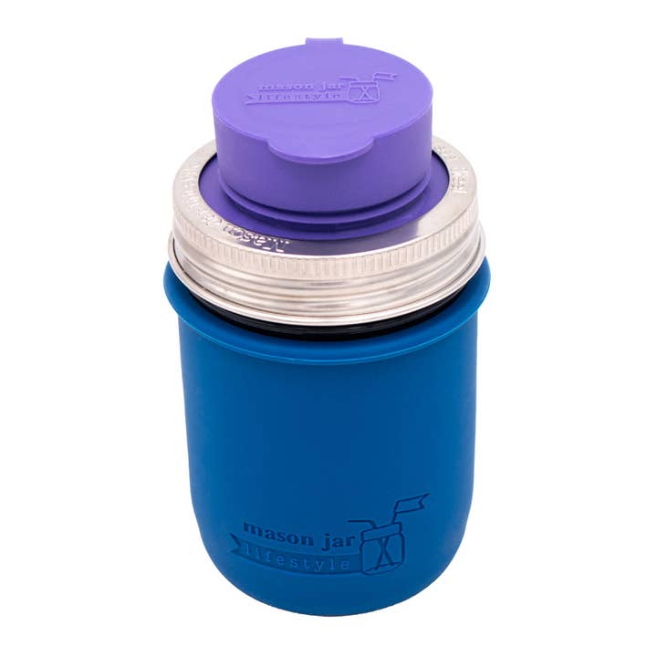 Mason Jar Lifestyle - Vente Housses de boisson - Manchon en silicone pour bocaux Mason d'une demi-pinte à bouche régulière de 8 oz20