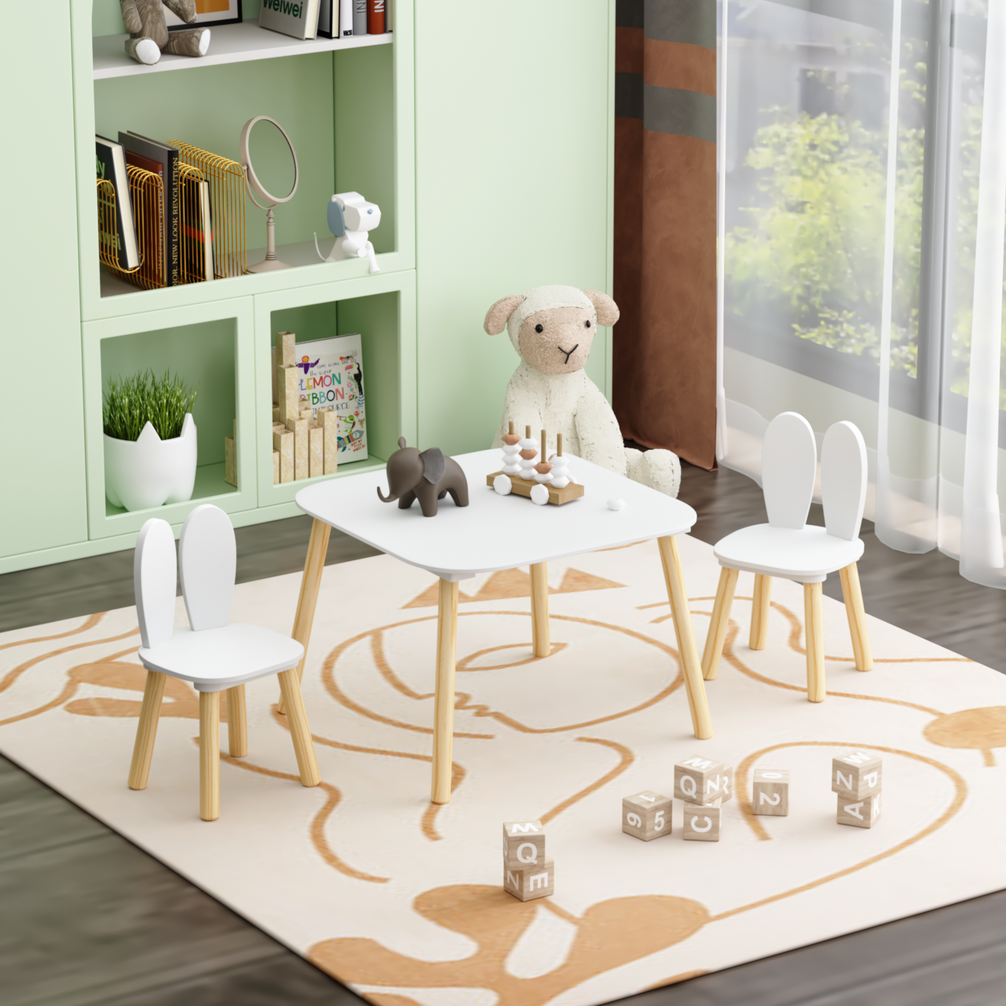 39F Inc. - Wholesale Chair - Kids - Kids Animal-Themed Table and Chair Set, Adorable Design14