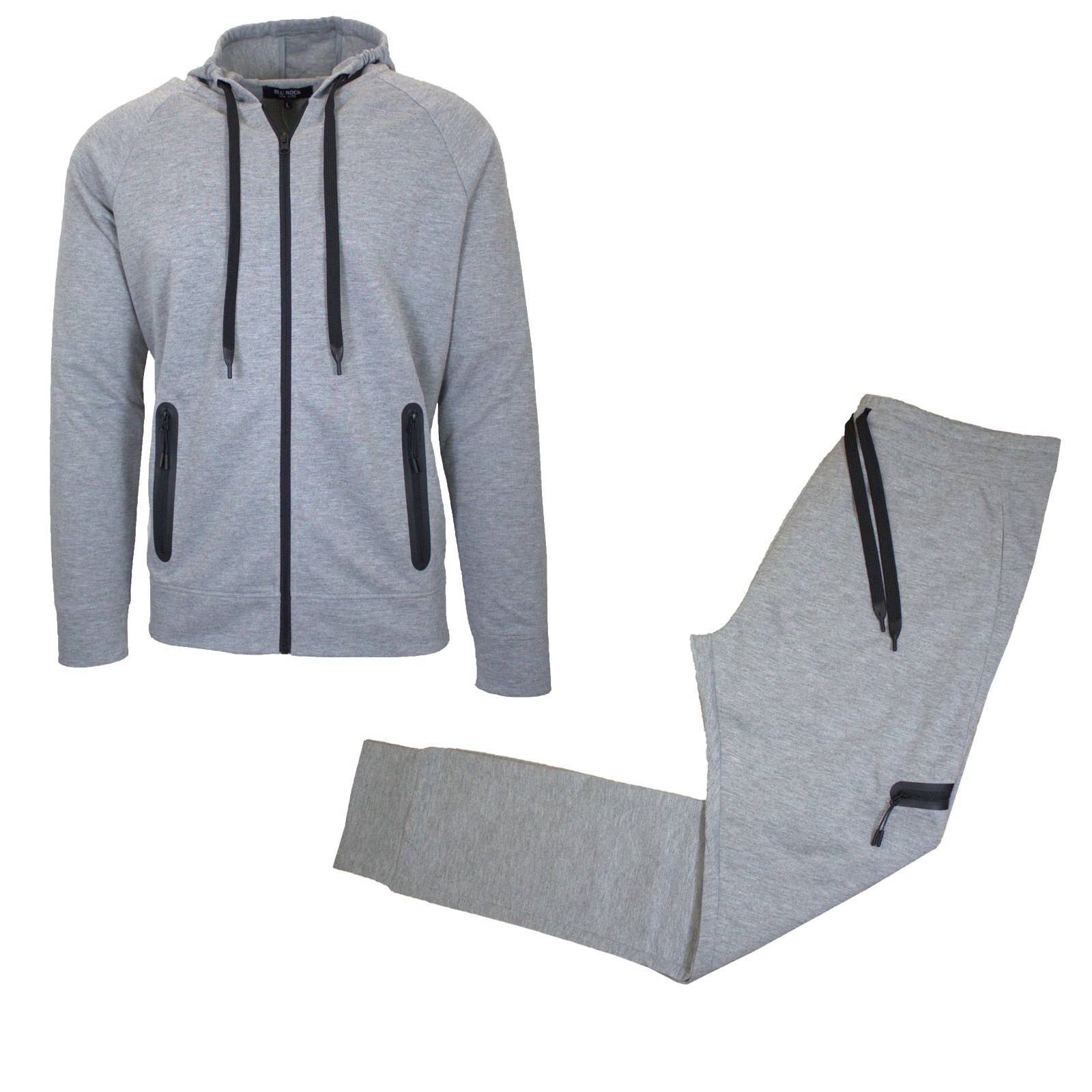 Galaxy By Harvic - Wholesale Lounge Set - Men's - 2-Piece Men's Tech Fleece Hoodie & Jogger Set (S-3XL)5