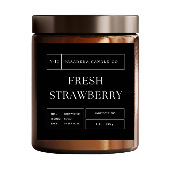 N°12 Fresh Strawberry for wholesale by Pasadena Candle Co