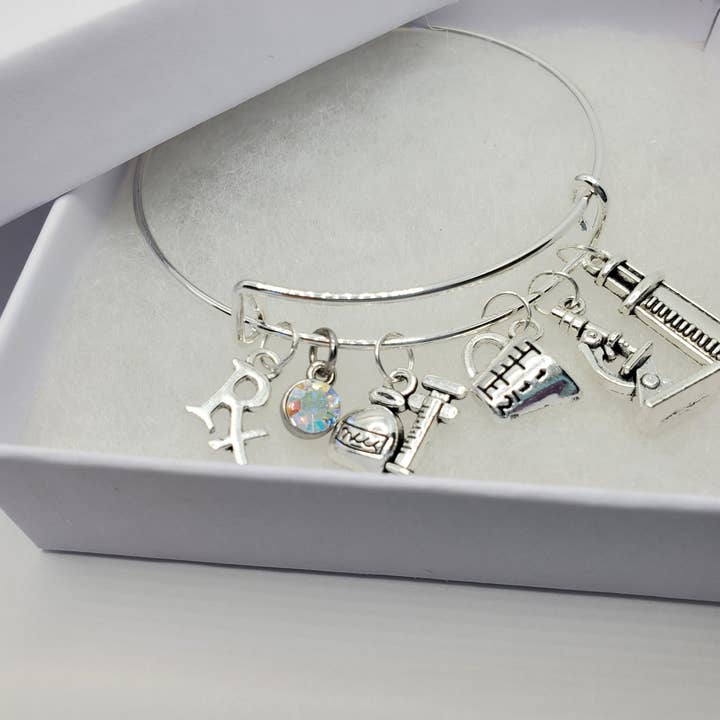 Pharmacy Technician Charm Bracelet for wholesale by Tots And Tumblers Art