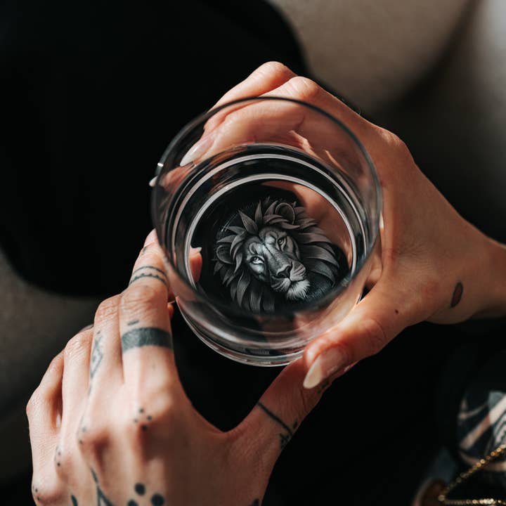 Casa Vivida - Wholesale Drinking Glass/Cup - Casa Vivida Glass "Lion"2