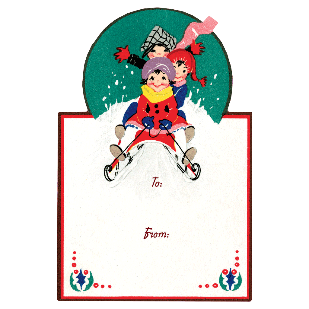 Laughing Elephant - Wholesale Sticker - Vintage Christmas - Holiday Sticker Box9