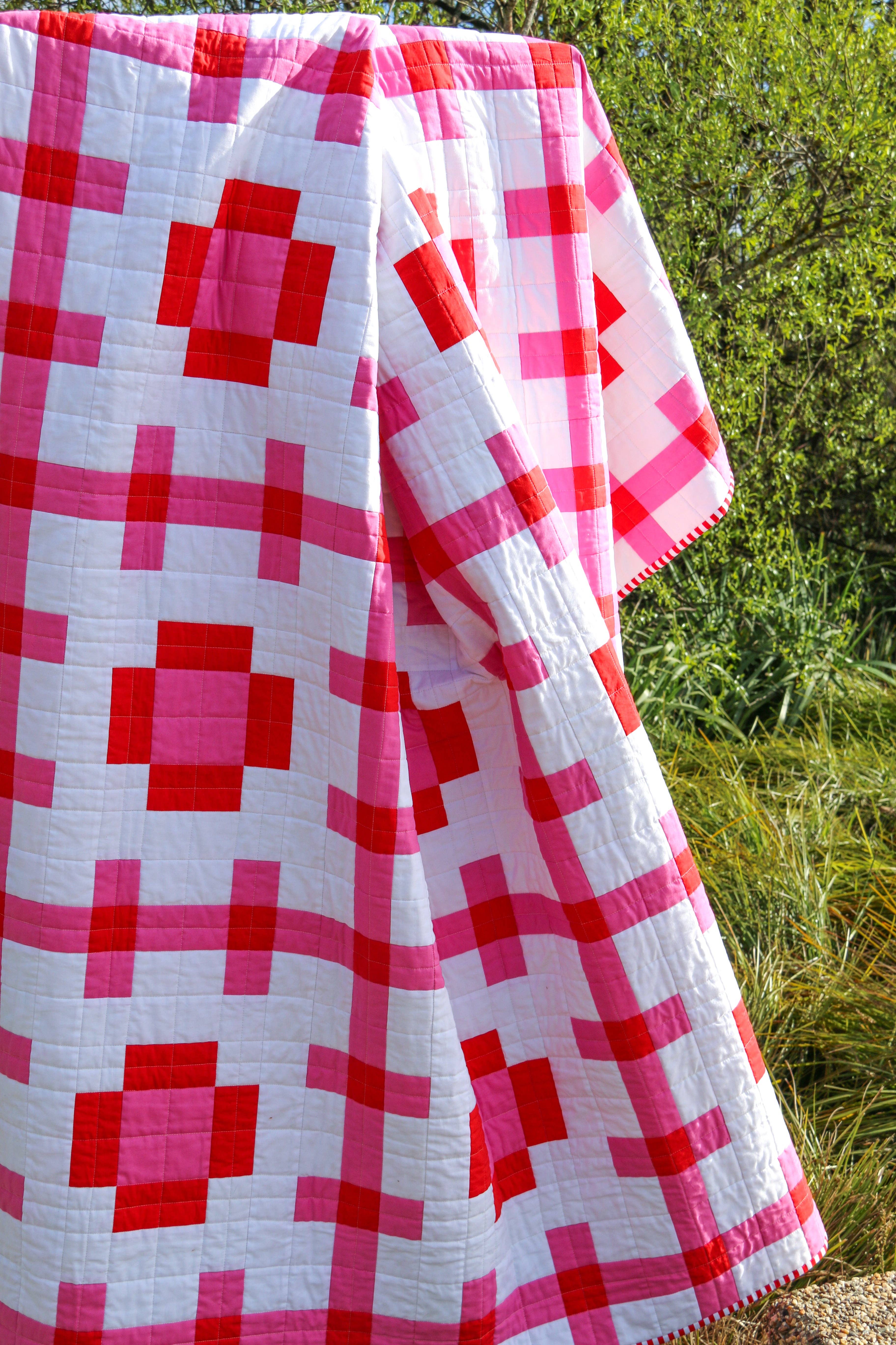 emma jean jansen – Engroshandel Hobbyværktøj – • Engros - Poppy Pink Quilt Mønster5