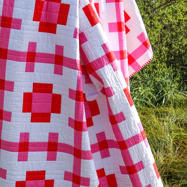 emma jean jansen – Engroshandel Hobbyværktøj – • Engros - Poppy Pink Quilt Mønster5