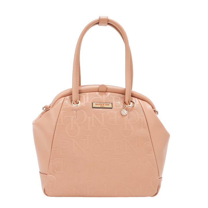 SCHULTERTASCHE MIT GEPRÄGTER ELEGANZ-RAMEN für den Großhandel von Nicole Lee USA