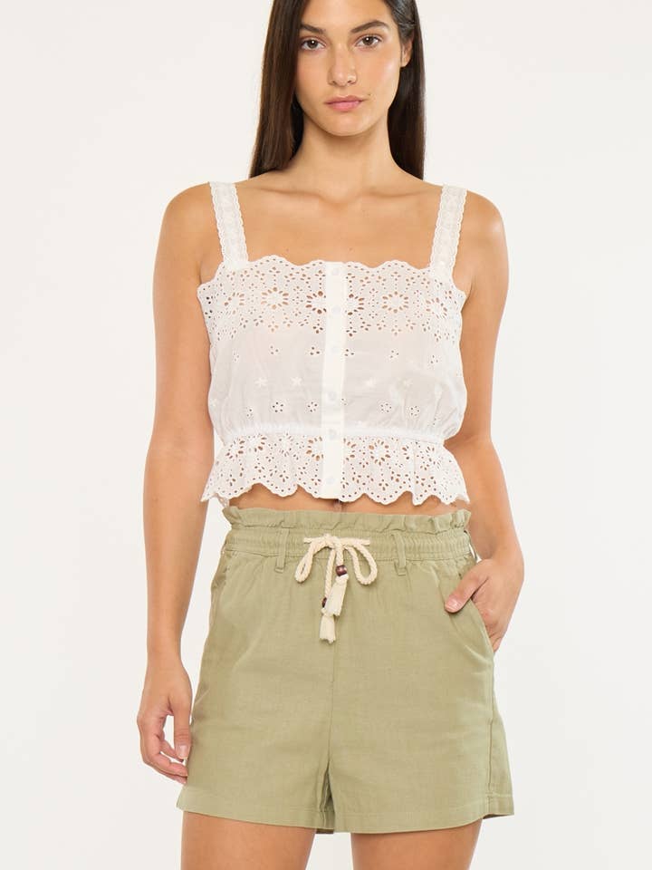 PAPERBAG SLANT FRONT POCKET SHORT for wholesale by Kan Can USA