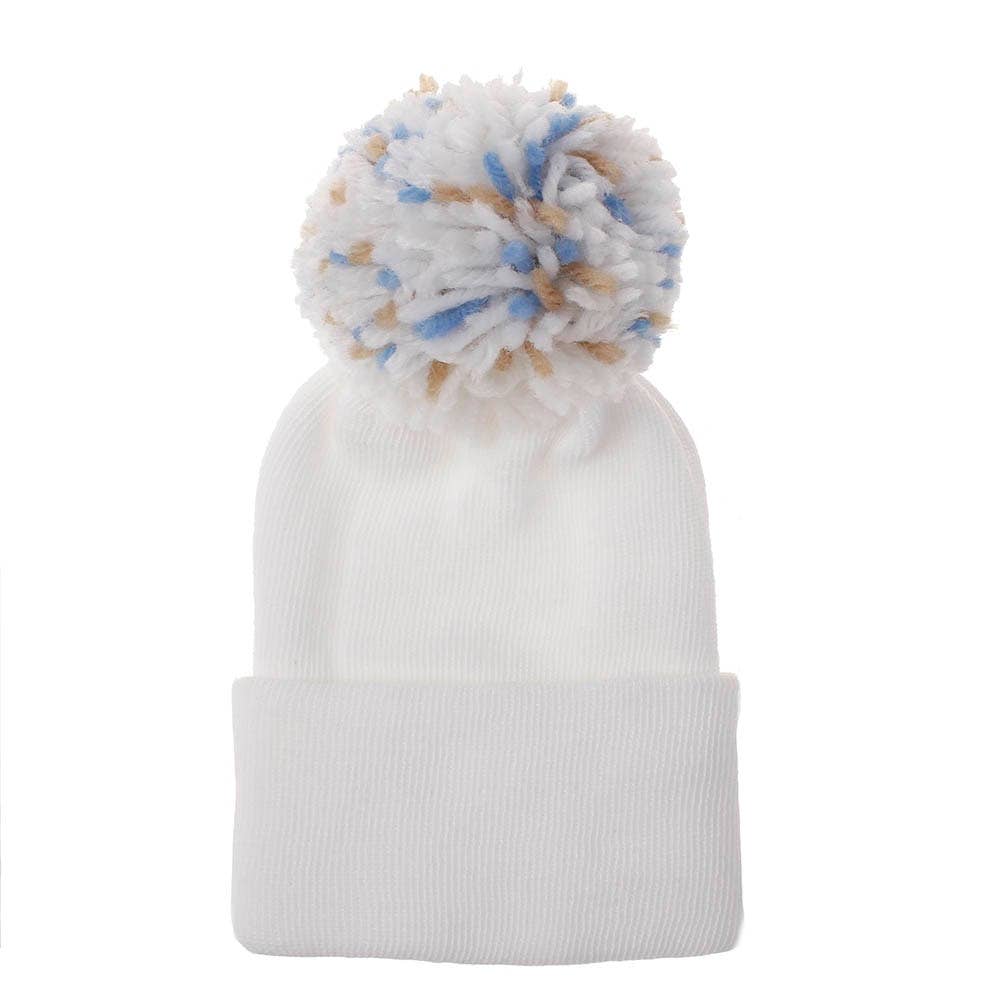 Jamie Rae Hats - Vente Bonnet pour nouveau-né – bébé - Bonnet pompon pour nouveau-né à l'hôpital8