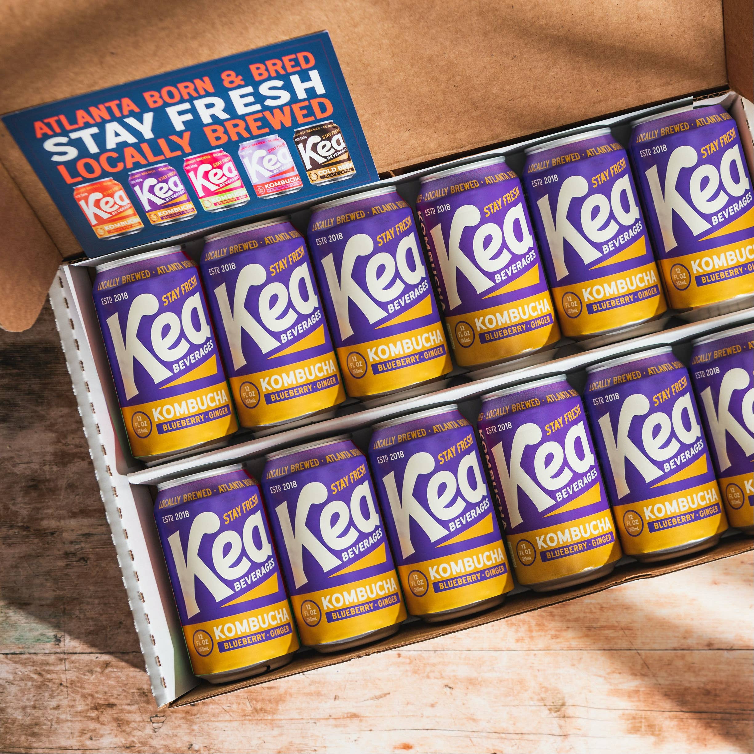 Kea Beverages - Wholesale Kombucha - Blueberry Ginger Kombucha1