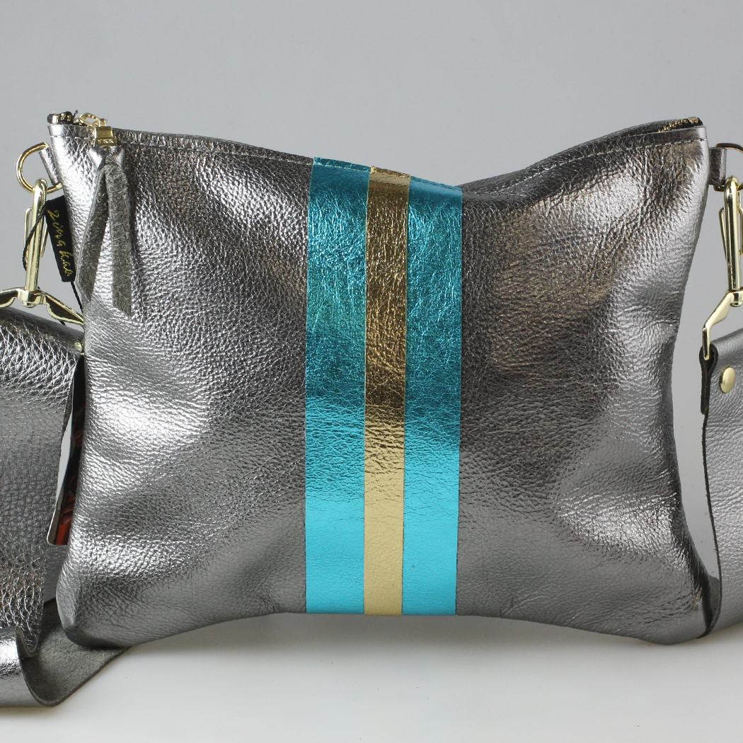 Zina Kao Exclusives – wholesale Crossbody bag – Women's – The METALLIC Stripe Taylor23
