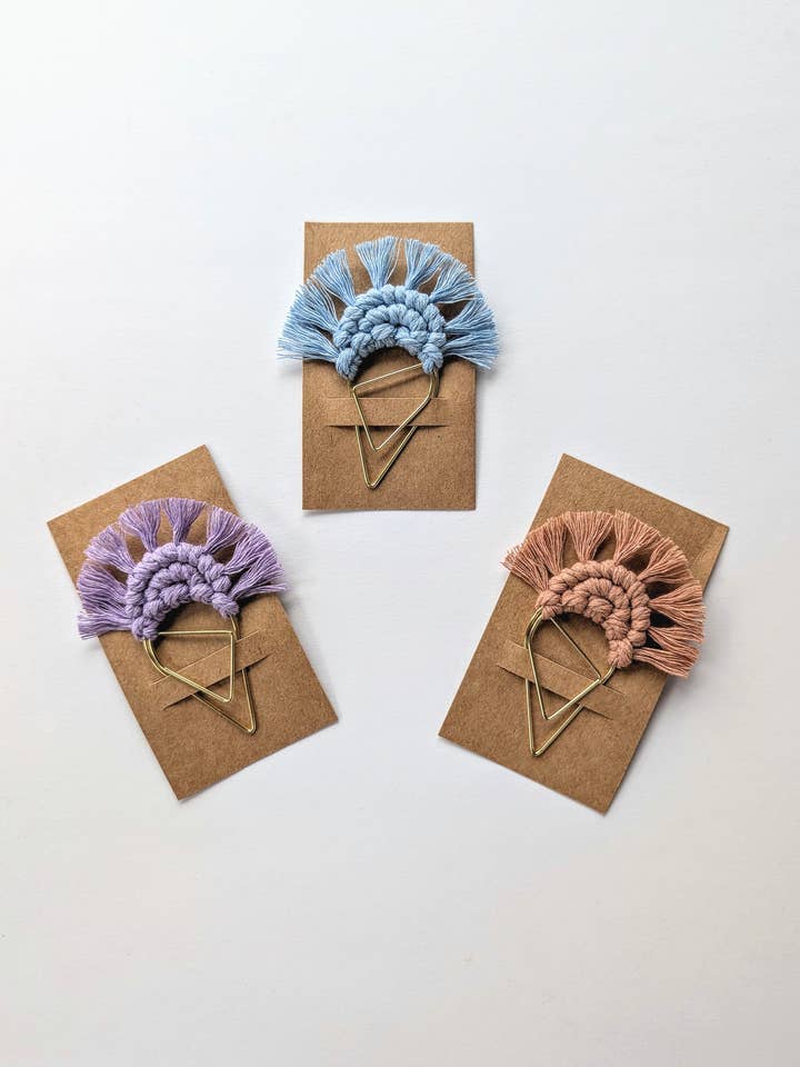 Macrame Bookmarks - Style 1 HM for wholesale by Mitten State Macrame