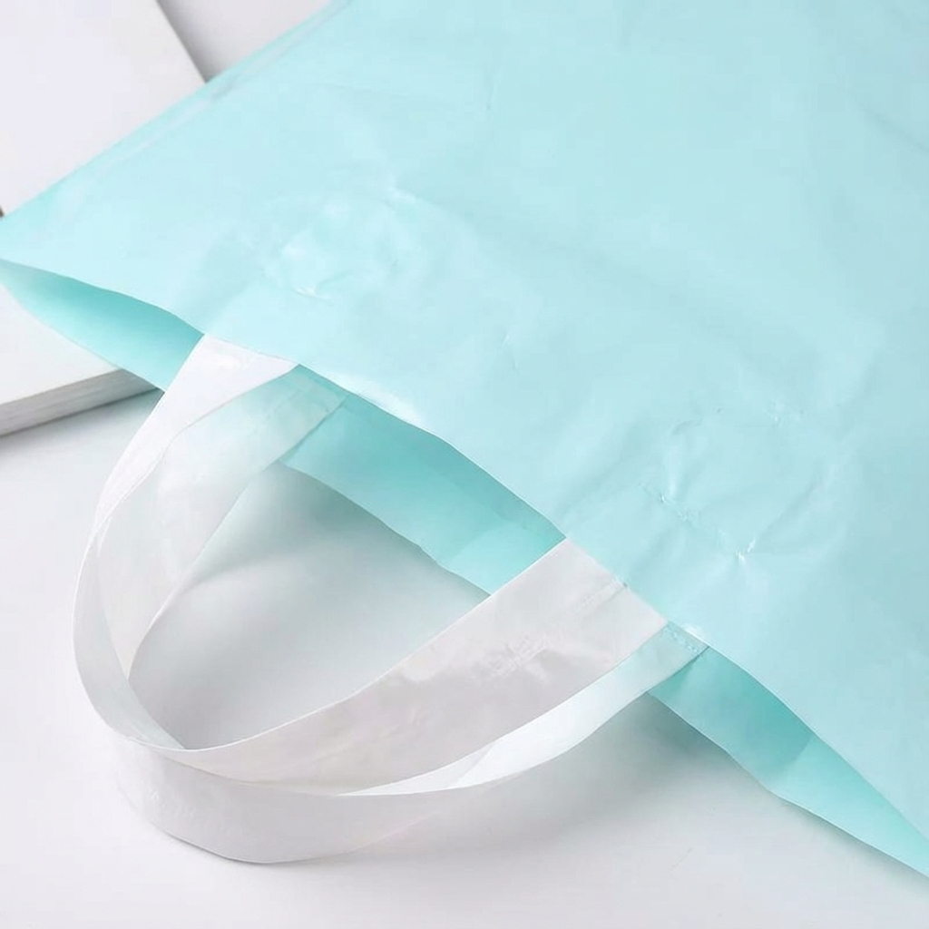 ByHome - Wholesale Gift Bag - 50pcs, 3 sizes Tiffany blue PVC gift bag with white handle2