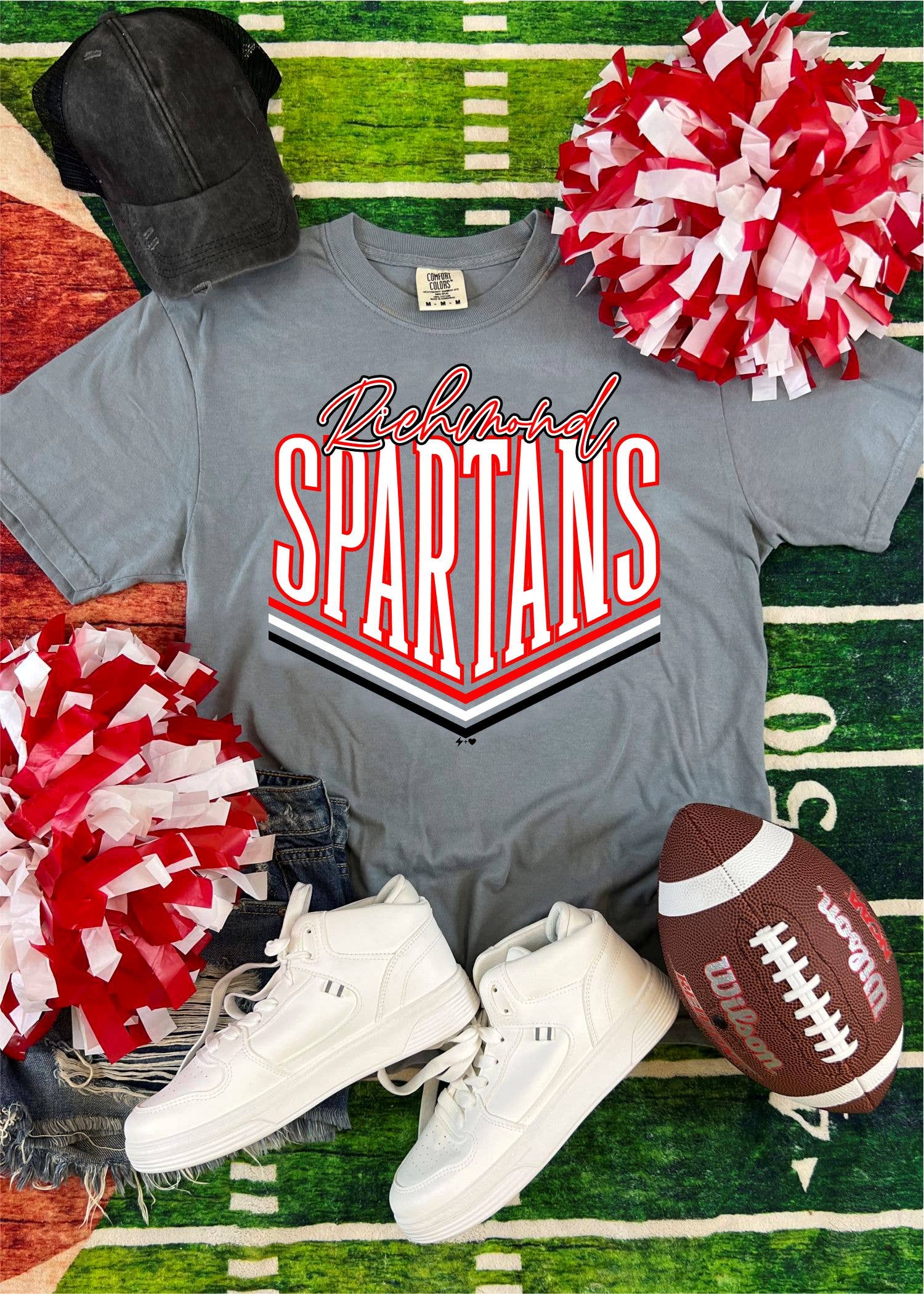 Ocean Township Spartans SEMI SUB - T shirt White Cheer Ocean Township Spartans SEMI SUB - T shirt White Cheer