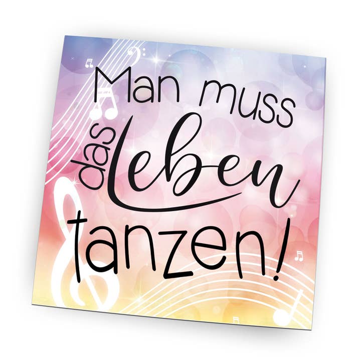 Aimant pour diapositive Pin haute brillance - Il faut danser la vie pour la vente par wammi