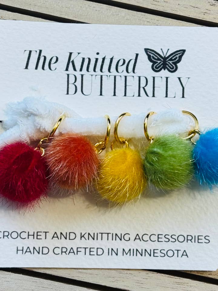 Rainbow Truffula for wholesale by The Knitted Butterfly