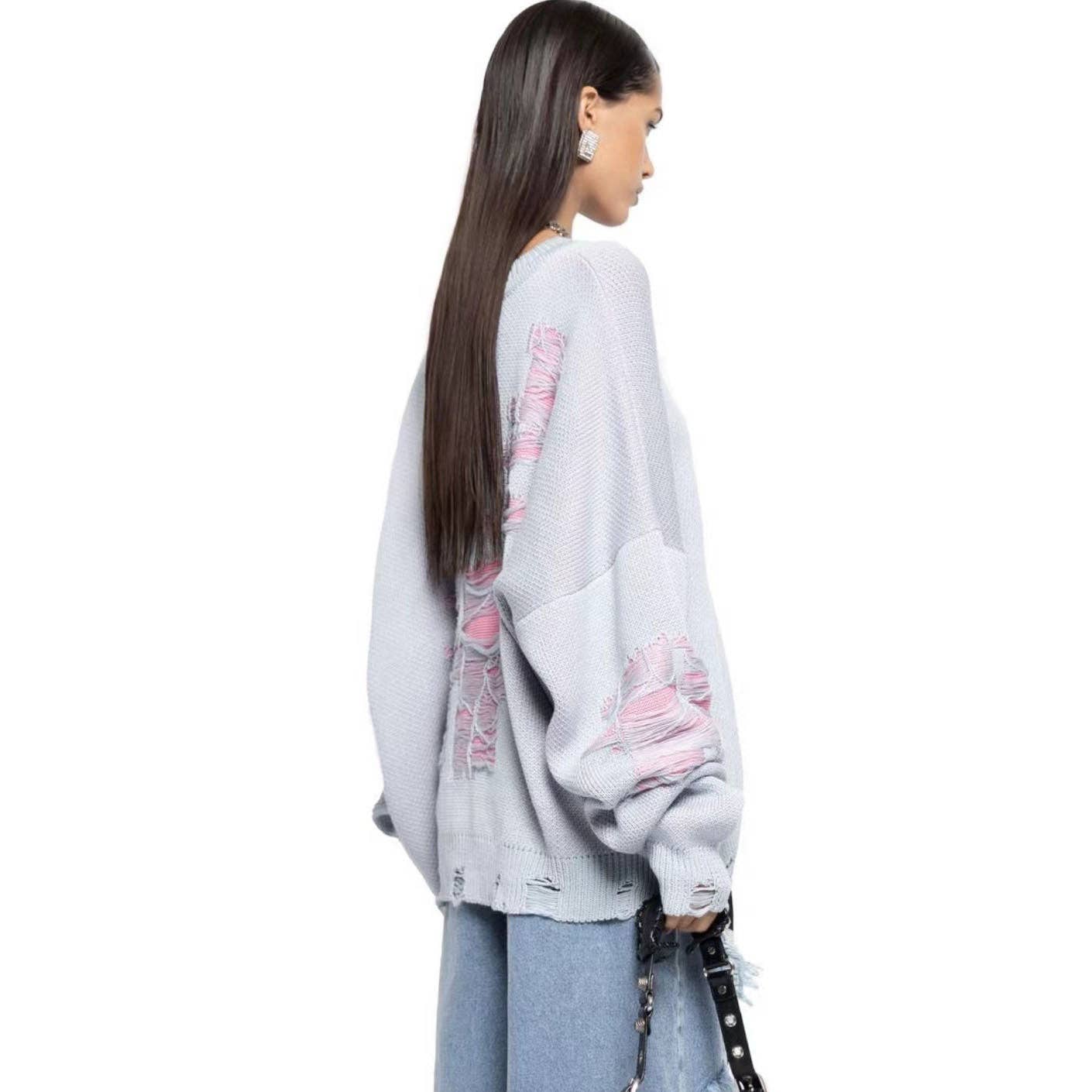 Marayn - Wholesale Knit Sweater - Women's - 2025 NEW Oversized Knit Chic Distressed  Cozy Autumn Vibes15