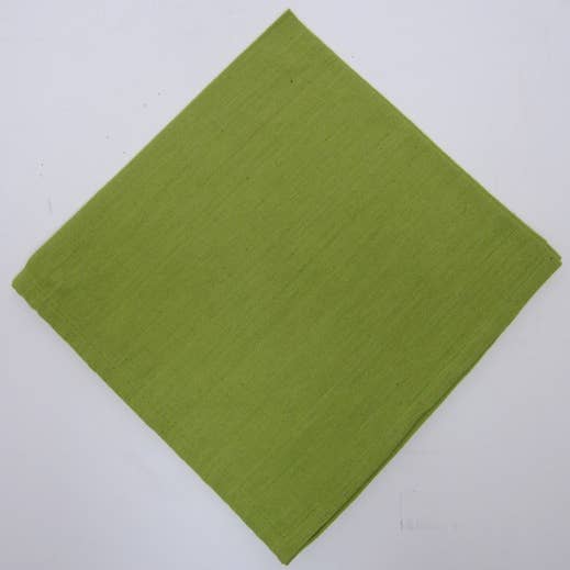 natural habitat - Wholesale Dinner & Cloth Napkin - Napkins Woven Homespun Solid Apple Green