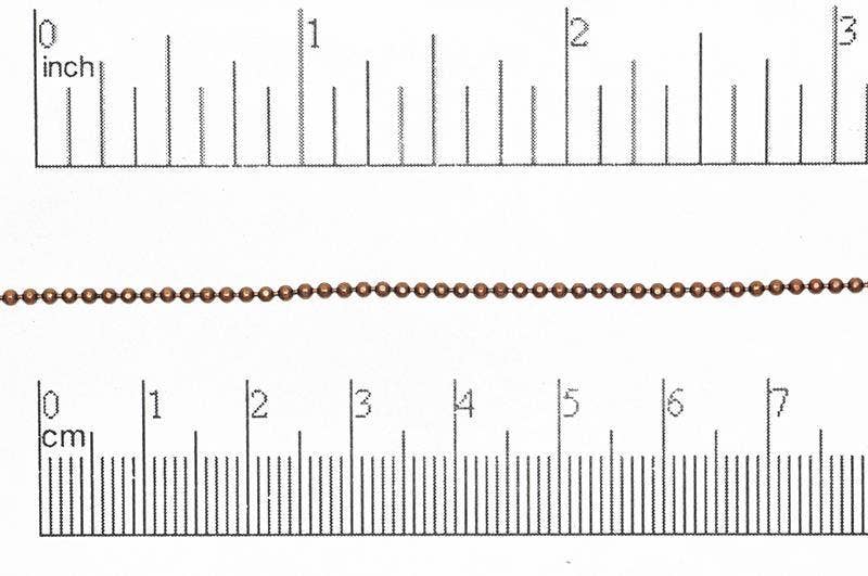 Continental Beads - Wholesale Beads - 1.5mm Diamond Cut Ball Chain Sold by The Foot - CH 8536