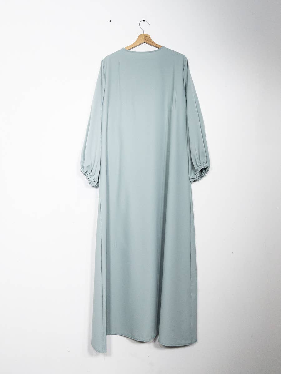 IDEAL OUTFIT - Wholesale Nursing Dress - Maternity - Medina silk nursing abaya with zip opening 2508PK27